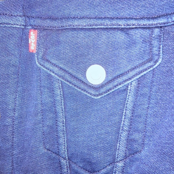 🥃🍕 VINTAGE Genuine Levi Strauss & Co. Blue Jean Style Jacket Size Small 🥾🌴 - Picture 4 of 10
